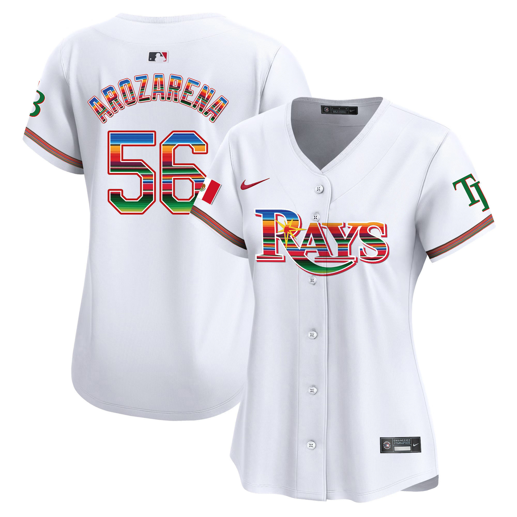 Randy Arozarena Women's Tampa Bay Rays Mexico Vapor Premier Limited White Jersey