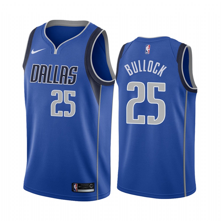 Reggie Bullock Dallas Mavericks Blue Icon Edition #25 Jersey Trade