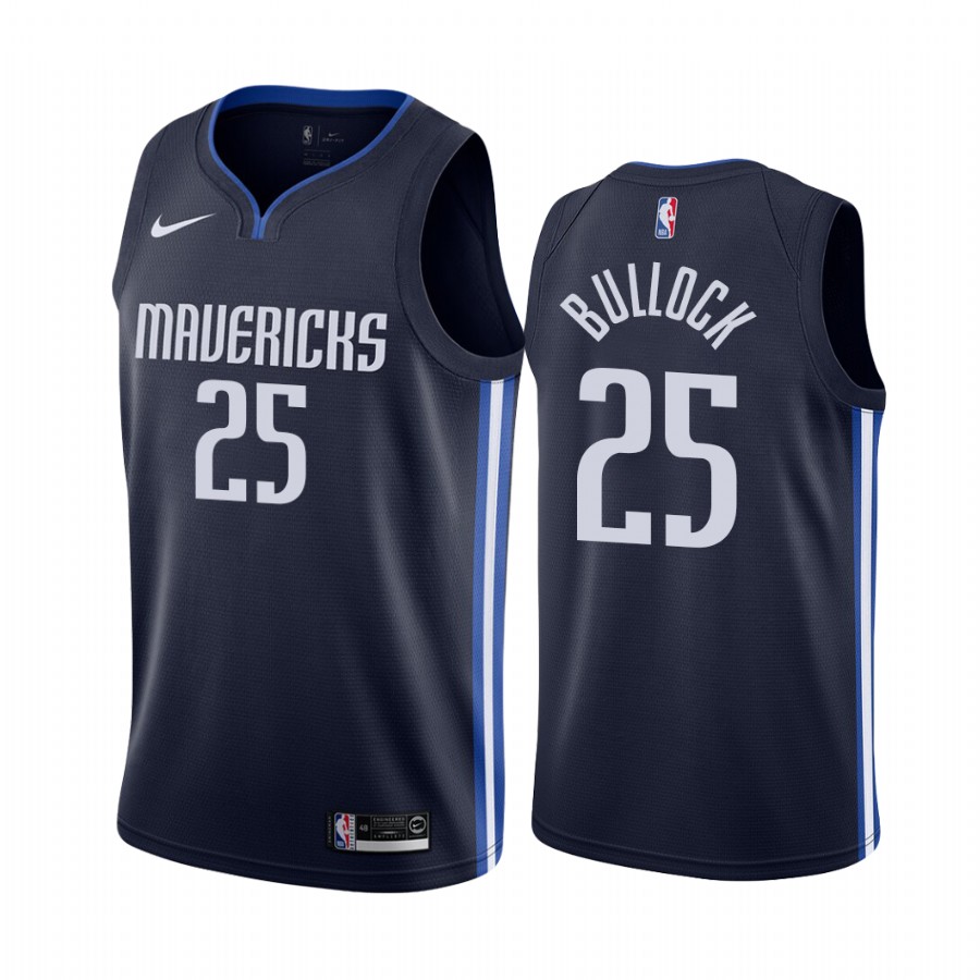 Reggie Bullock Dallas Mavericks Navy Statement Edition #25 Jersey Trade
