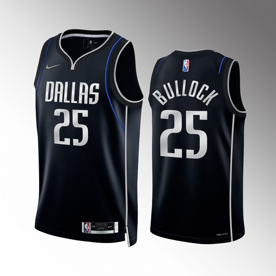 Reggie Bullock Select Series Dallas Mavericks #25 Navy Jersey