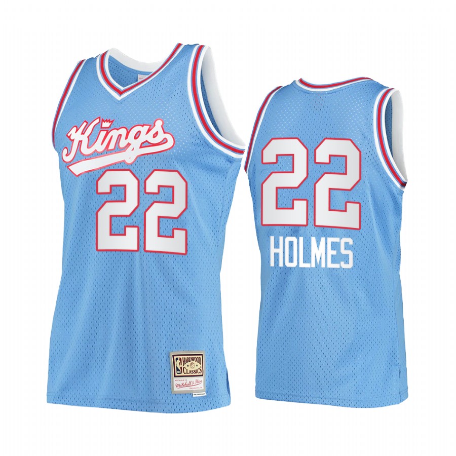 Richaun Holmes #22 Sacramento Kings Blue Hardwood Classics Jersey