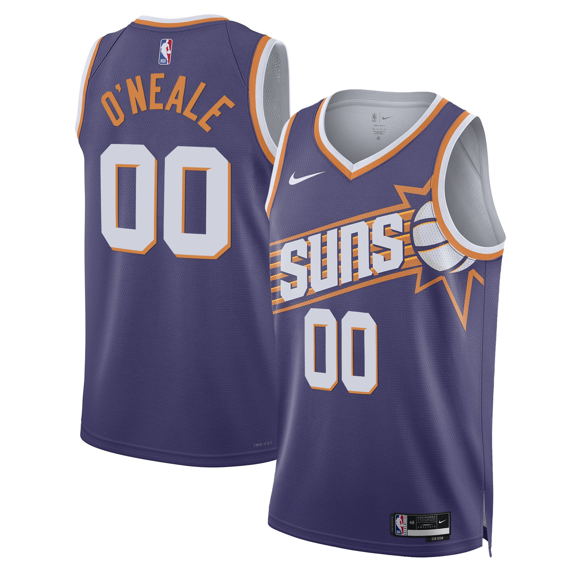 Royce O'Neale Men's Phoenix Suns Swingman Purple Jersey - All Stitched
