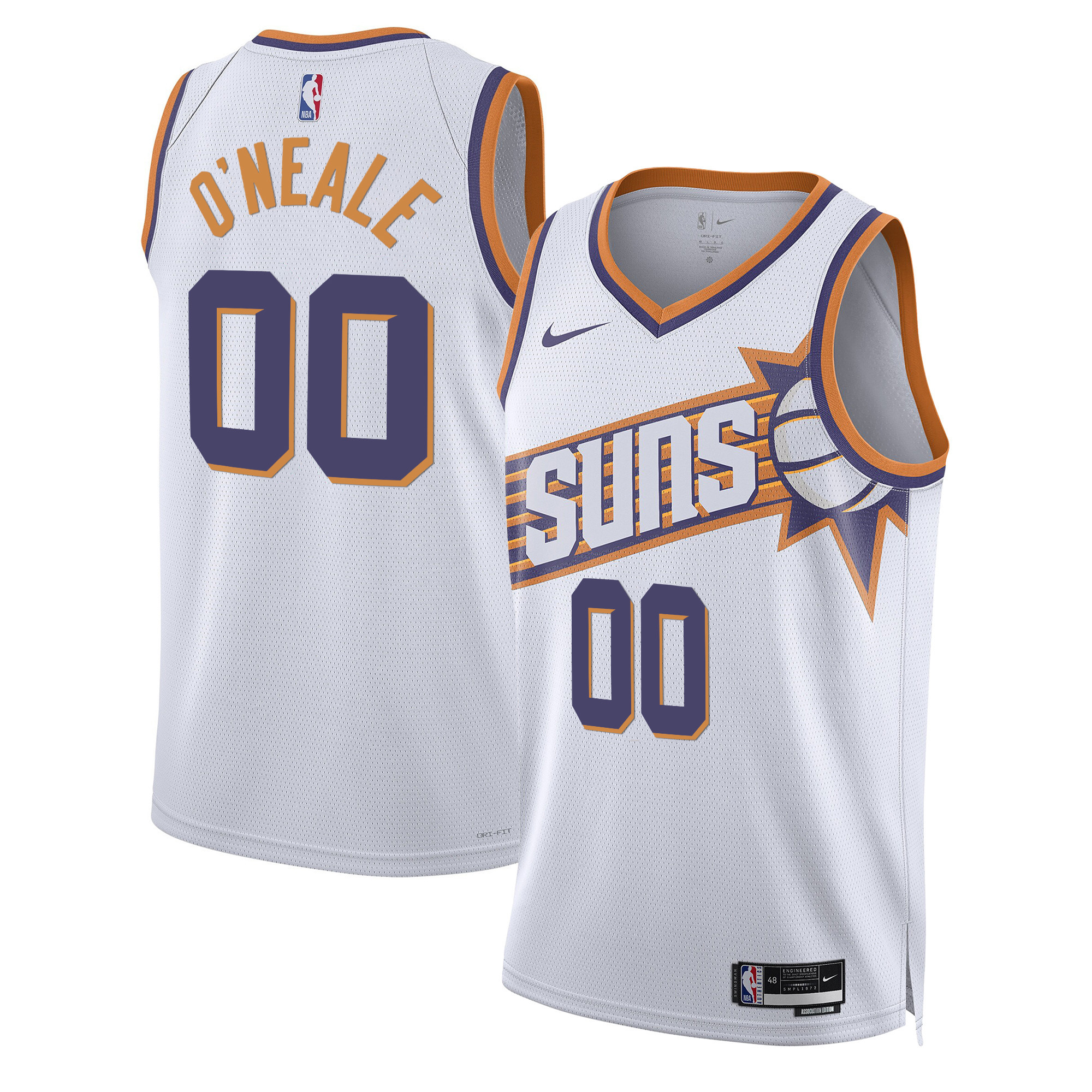 Royce O'Neale Men's Phoenix Suns Swingman White Jersey - All Stitched