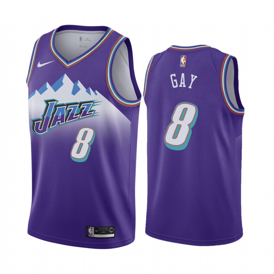 Rudy Gay Utah Jazz Classic Edition Purple #8 Jersey