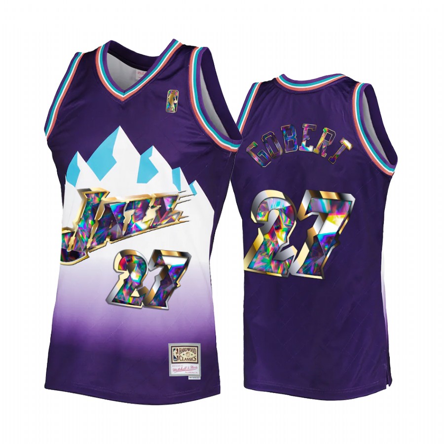 Rudy Gobert #27 Utah Jazz 75th Anniversary Diamond Jersey Purple