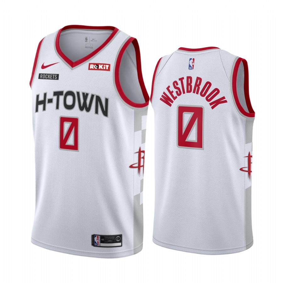 Russell Westbrook Houston Rockets  City Edition White Jersey
