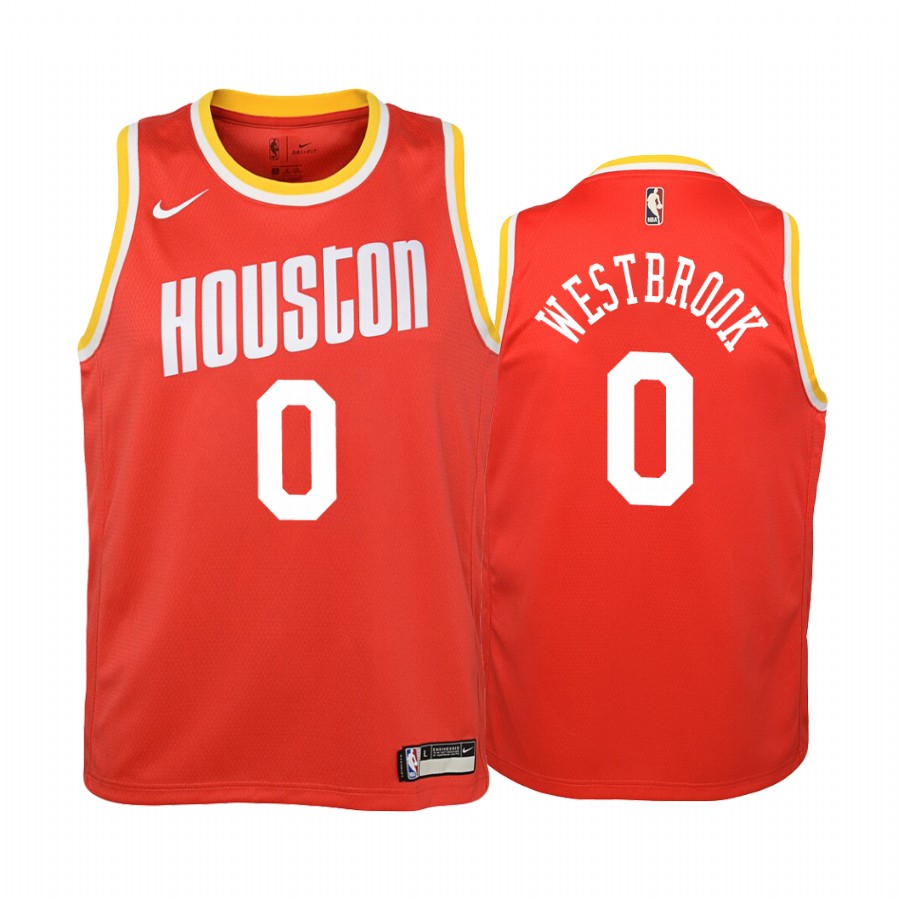 Russell Westbrook Houston Rockets  Hardwood Classics Youth Jersey - Red