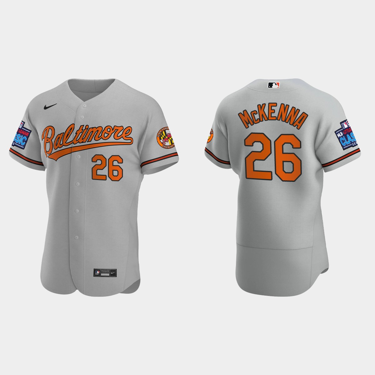 Ryan McKenna Baltimore Orioles Little League Classic Jersey - Gray