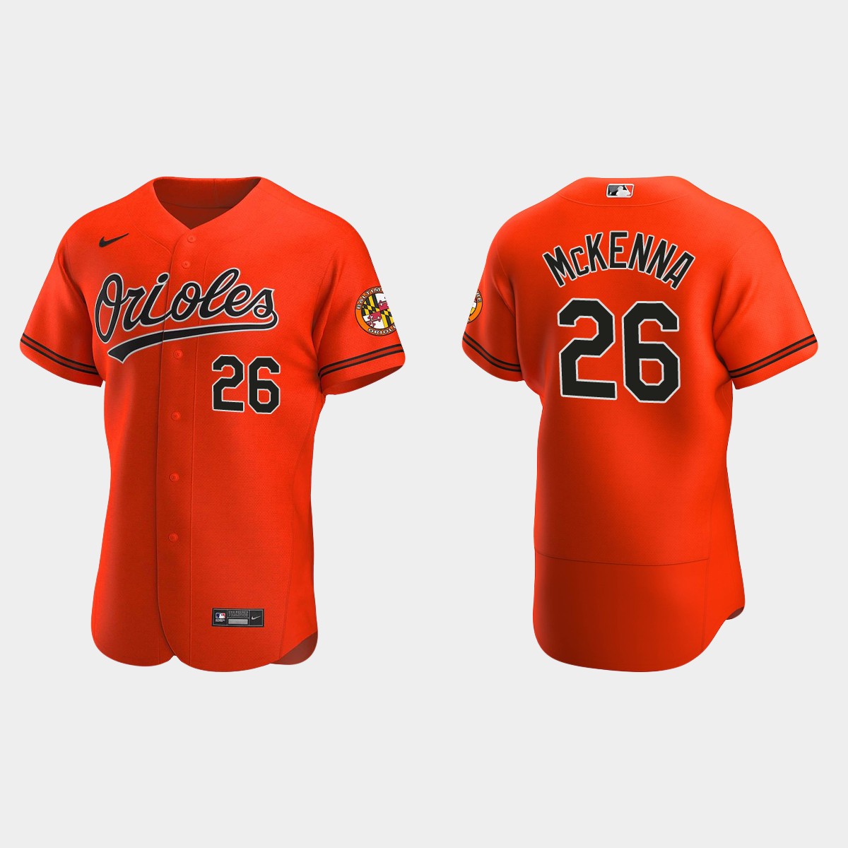 Ryan McKenna Baltimore Orioles Alternate Jersey - Orange