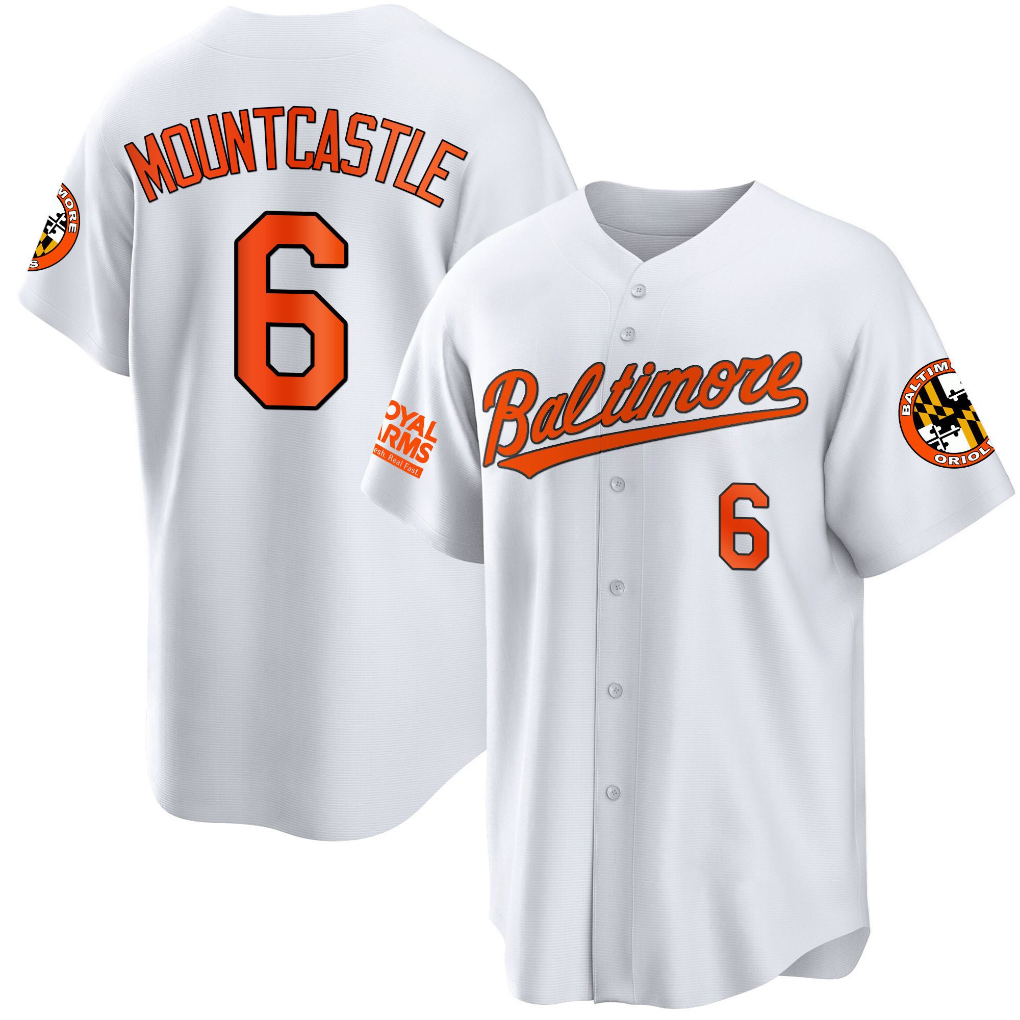 Ryan Mountcastle Men’s Baltimore Orioles Gold Cool White Jersey - All Stitched