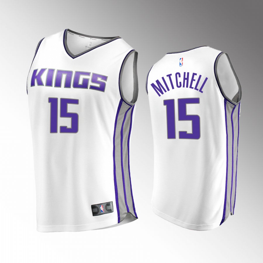 Sacramento Kings #15 Davion Mitchell Association Edition Jersey White