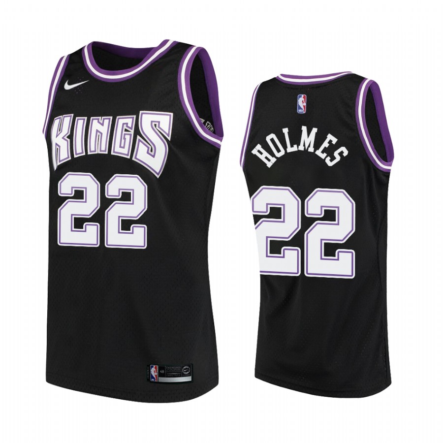 Sacramento Kings #22 Richaun Holmes Hardwood Classics Black Jersey