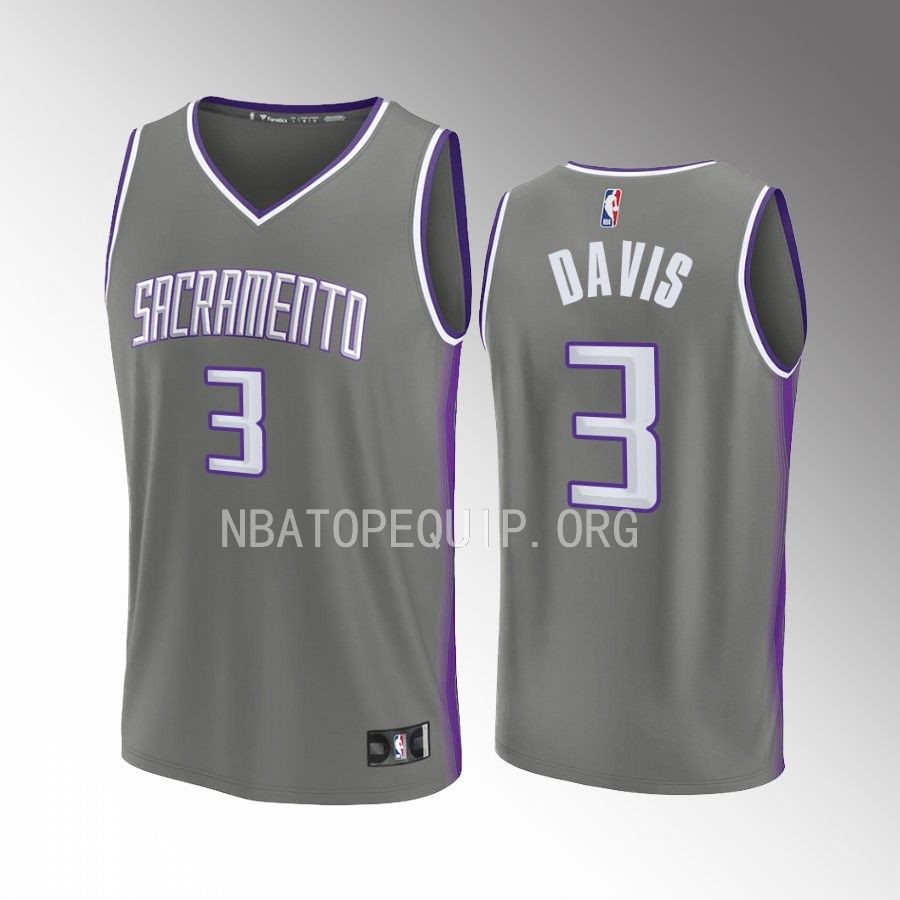 Sacramento Kings #3 Terence Davis City Edition Jersey Fastbreak Grey