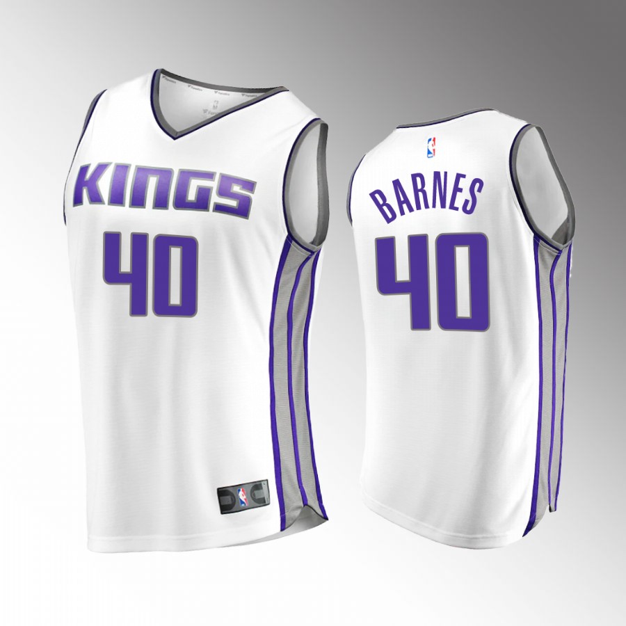 Sacramento Kings #40 Harrison Barnes Association Edition Jersey White
