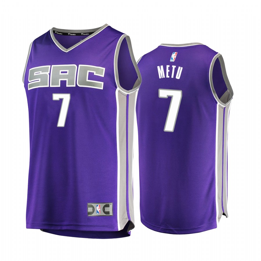 Sacramento Kings #7 Chimezie Metu Jersey Purple