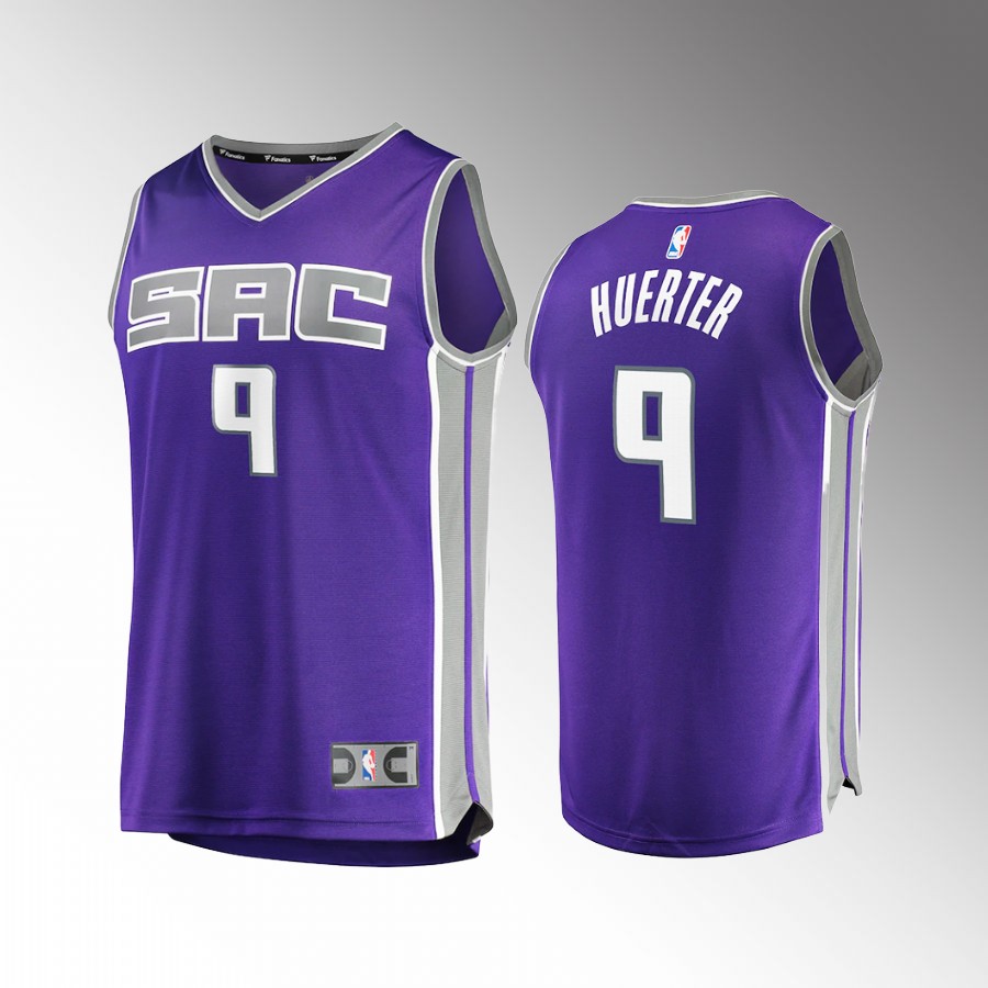 Sacramento Kings #9 Kevin Huerter Icon Edition Jersey Fast Break Purple