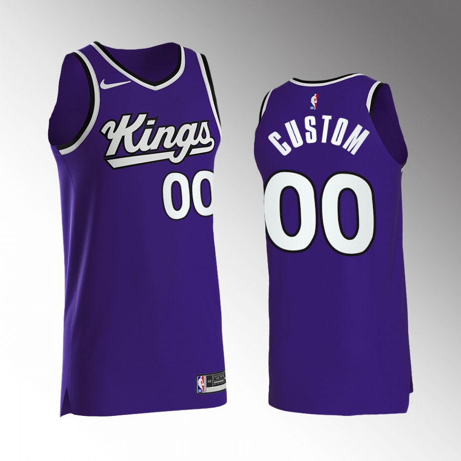 Sacramento Kings Custom Icon Edition Purple #00 Jersey Swingman