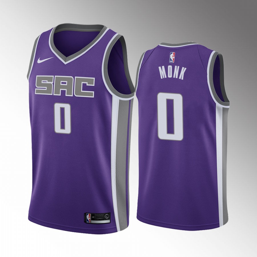Sacramento Kings Malik Monk #0 Icon Edition Purple Jersey Trade