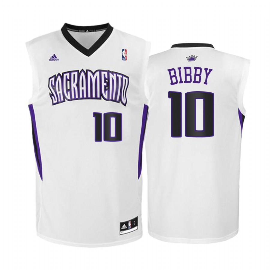 Sacramento Kings Mike Bibby #10 White Hardwood Classics Jersey