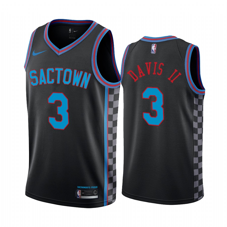 Sacramento Kings Terence Davis #3 Black City Edition Jersey