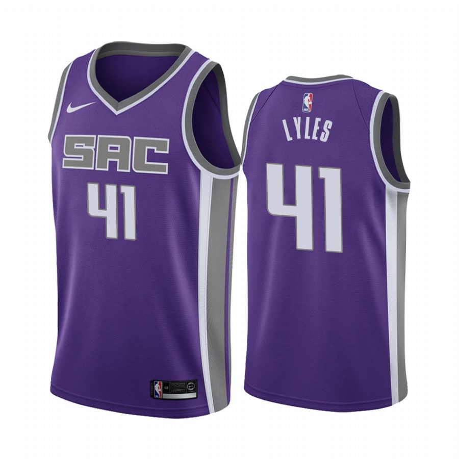 Sacramento Kings Trey Lyles Purple Icon Edition Jersey Trade