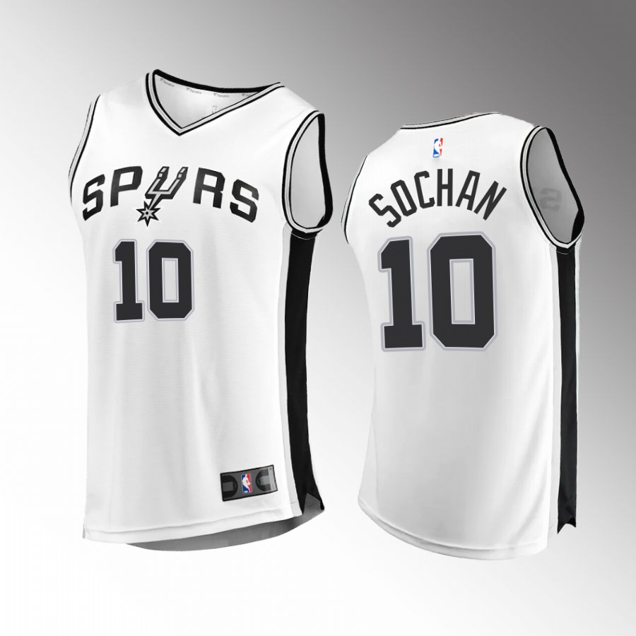 San Antonio Spurs #10 Jeremy Sochan Association Edition Jersey White