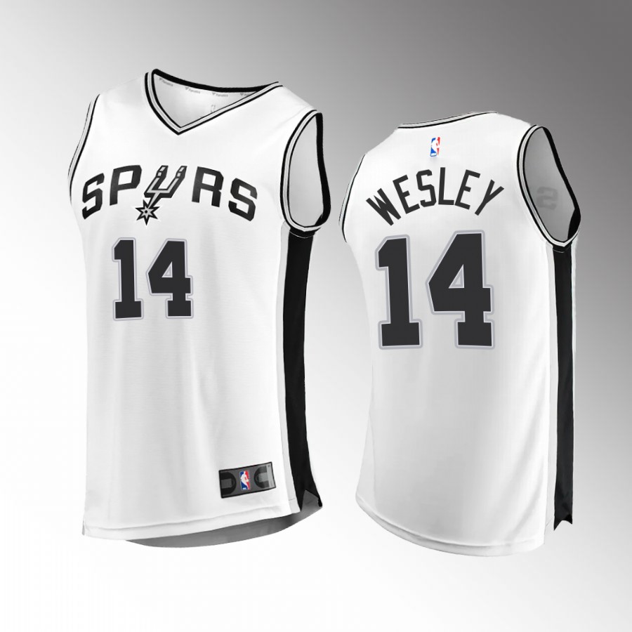 San Antonio Spurs #14 Blake Wesley Association Edition Jersey White