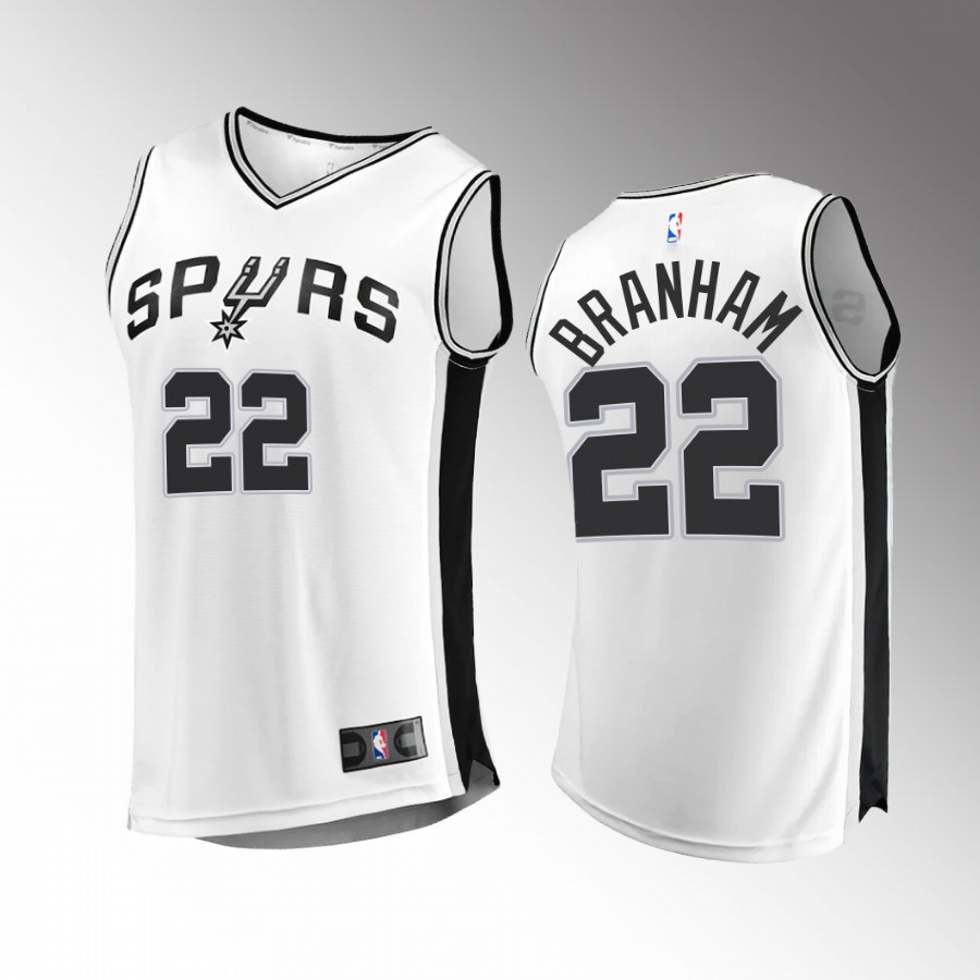 San Antonio Spurs #22 Malaki Branham Association Edition Jersey White
