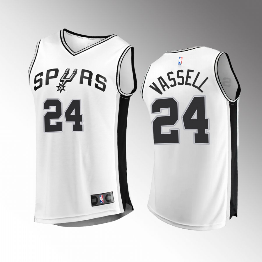 San Antonio Spurs #24 Devin Vassell Association Edition Jersey White