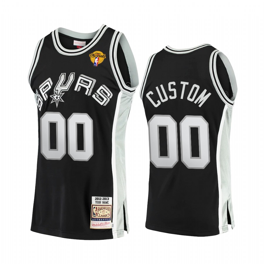 San Antonio Spurs Custom #00 2013 Finals Jersey Men's