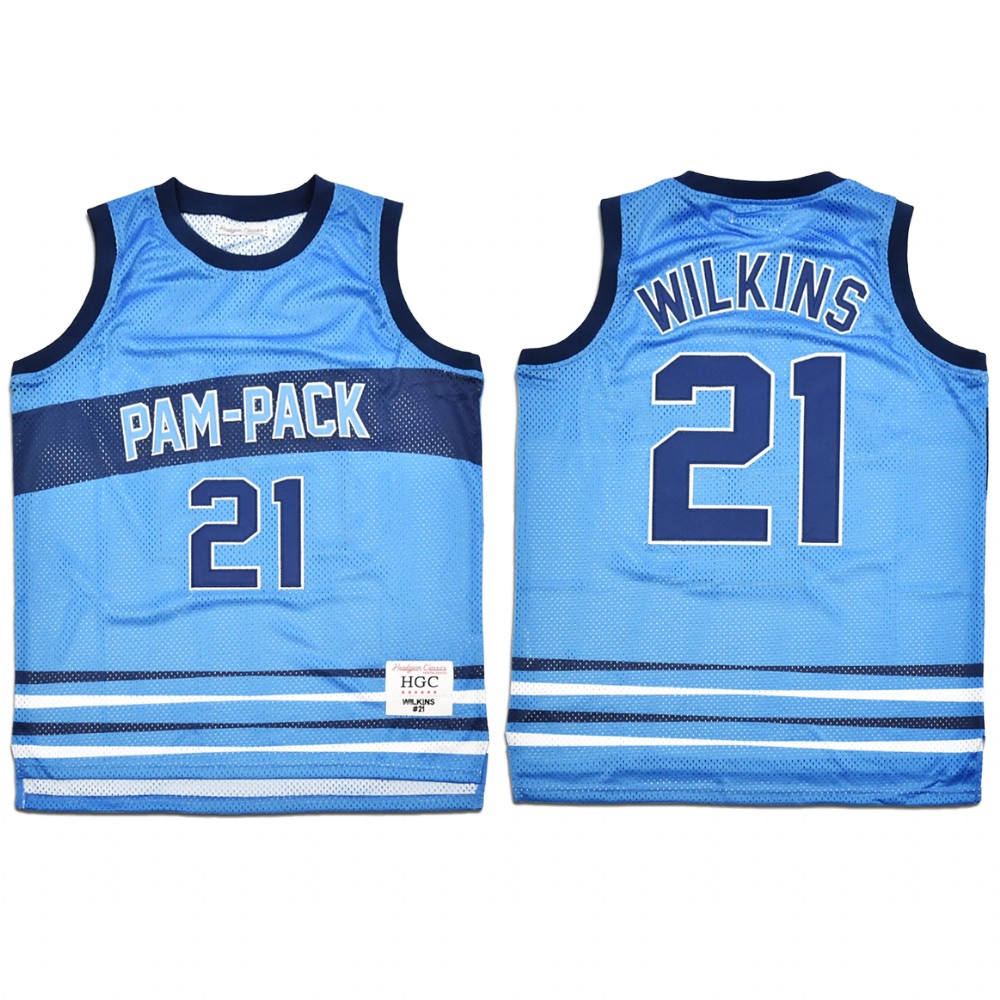 San Antonio Spurs Dominique Wilkins Blue Alternate High School Jersey