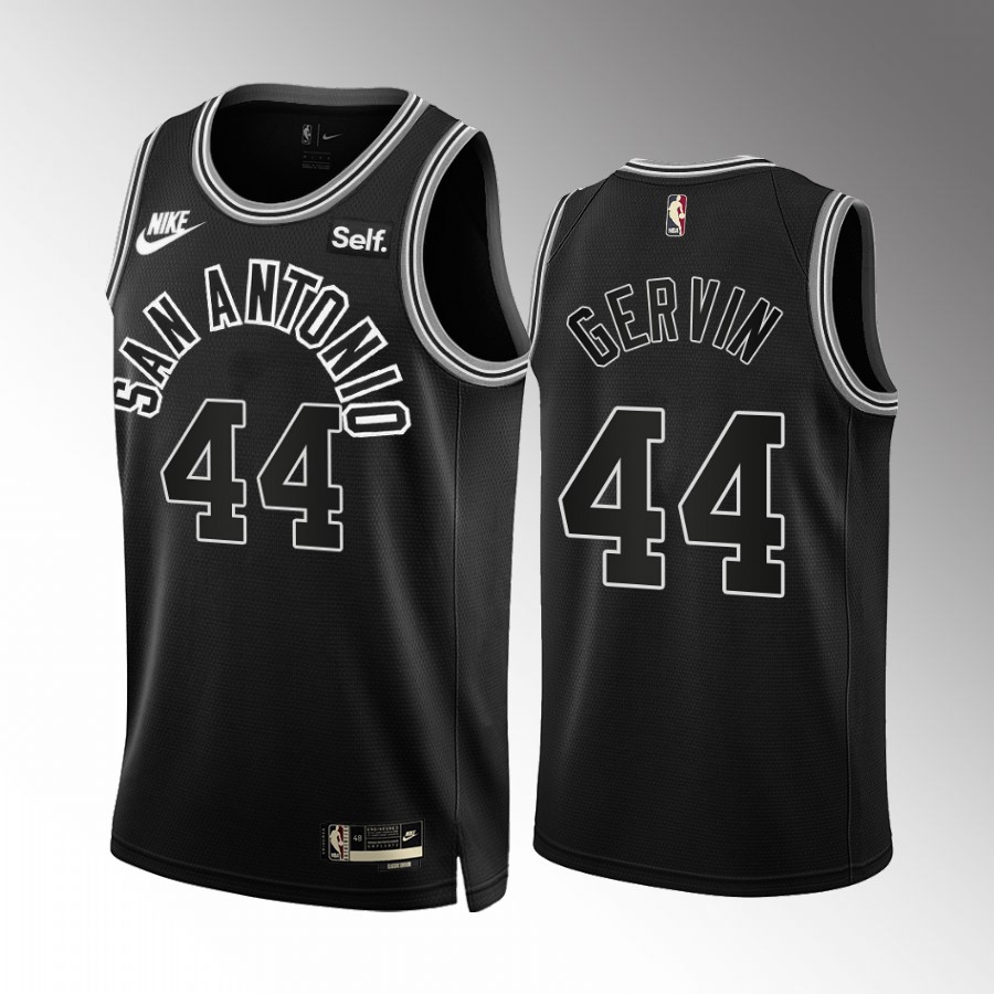 San Antonio Spurs George Gervin Classic Edition Black #44 Jersey