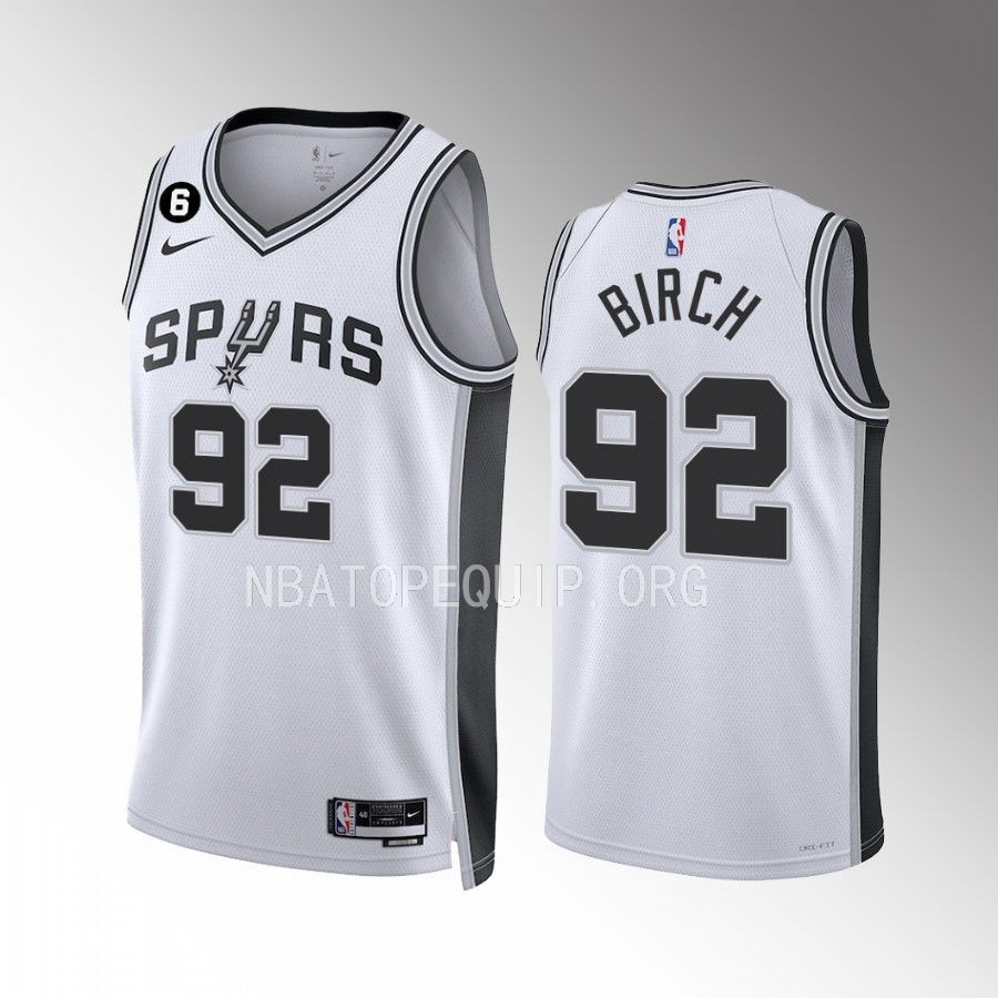San Antonio Spurs Khem Birch Association Edition White #92 Jersey Swingman