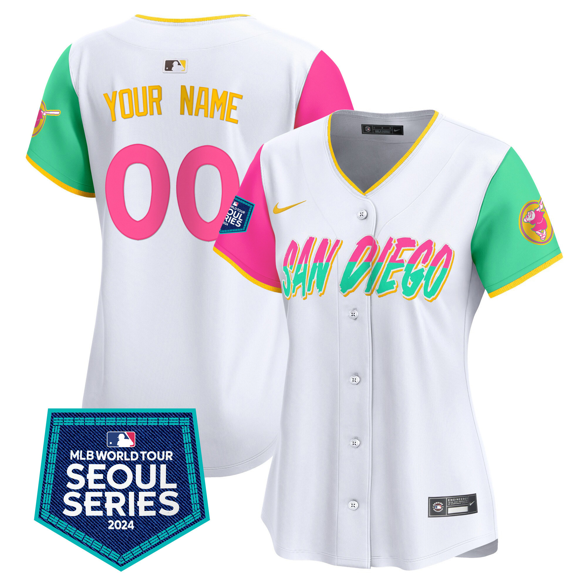 San Diego Padres World Tour Seoul Series Patch Vapor Premier Limited Custom City Connect Jersey