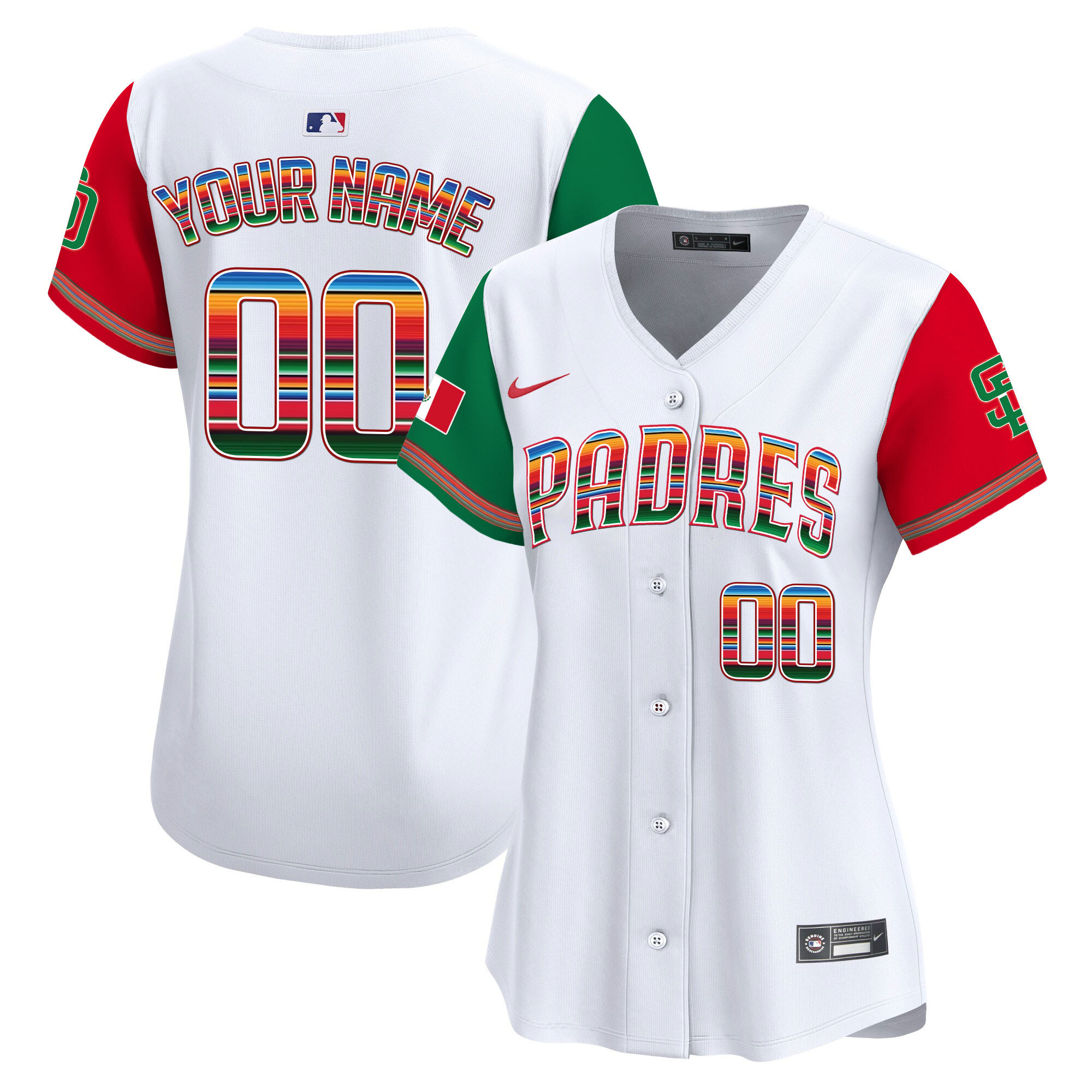 San Diego Padres Mexico Premier Limited Custom Color Sleeves Jersey