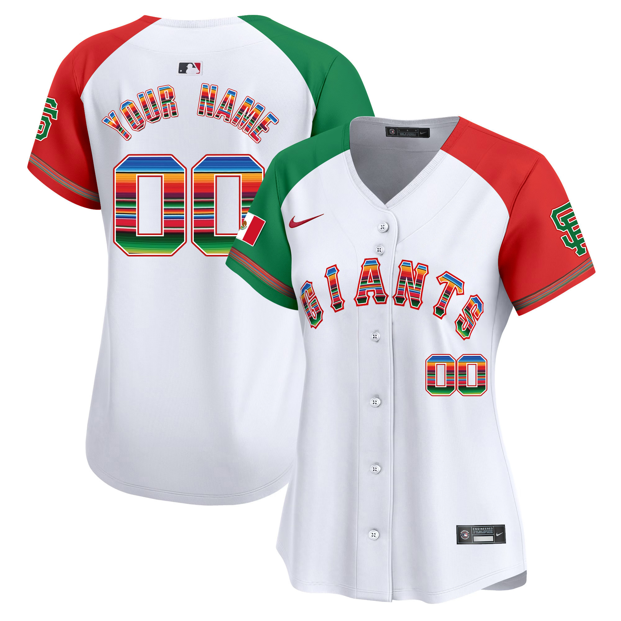 San Francisco Giants Mexico Vapor Premier Limited Custom Alternate Jersey