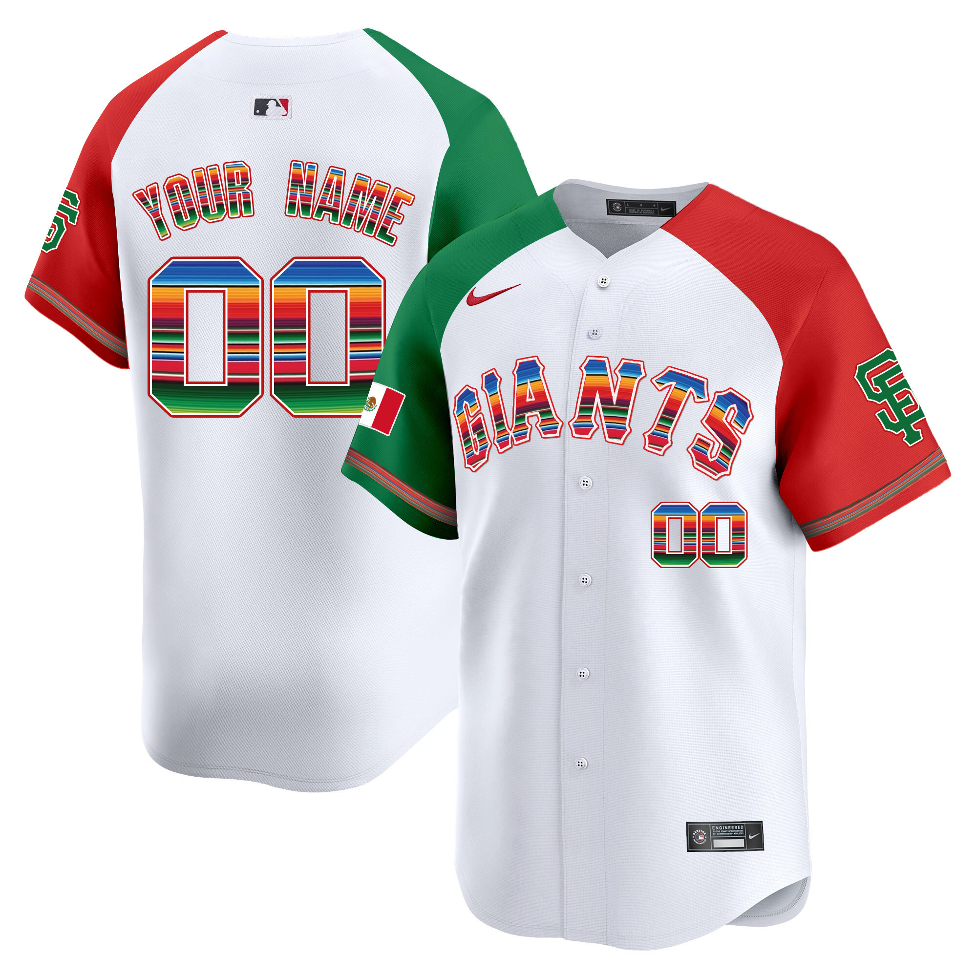 San Francisco Giants Mexico Vapor Premier Limited Custom Alternate Jersey