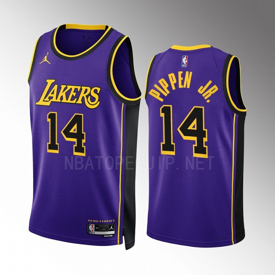 Scottie Pippen Jr. Los Angeles Lakers Purple #1 Statement Edition Jersey Swingman