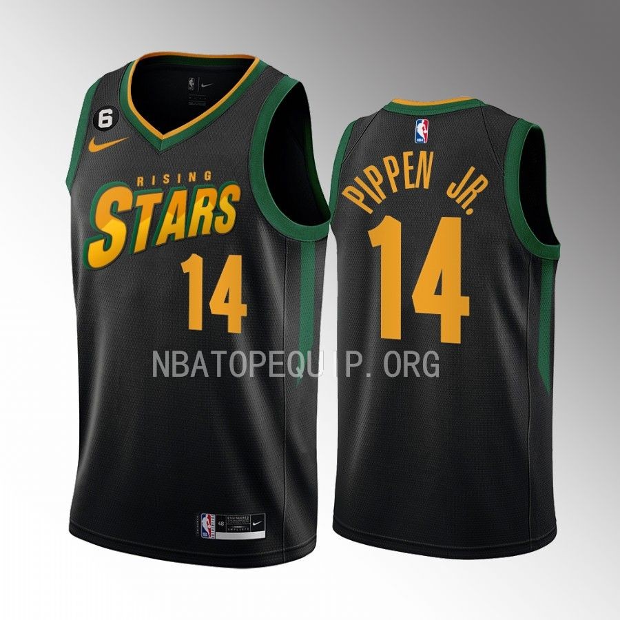 Scotty Pippen Jr. Rising Stars Jersey Los Angeles Lakers #14 Black Men's Uniform