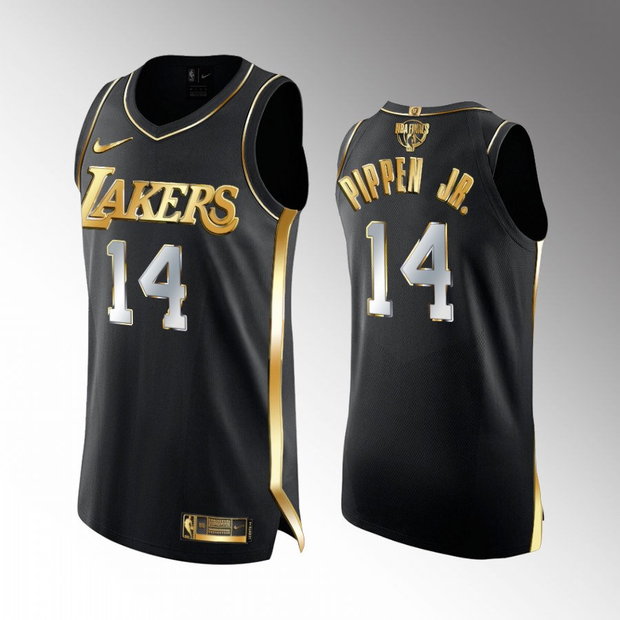 Scotty Pippen Jr. Los Angeles Lakers #14 Black Golden Edition Jersey
