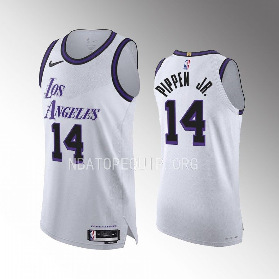 Scotty Pippen Jr. Los Angeles Lakers City Edition #14 Jersey White