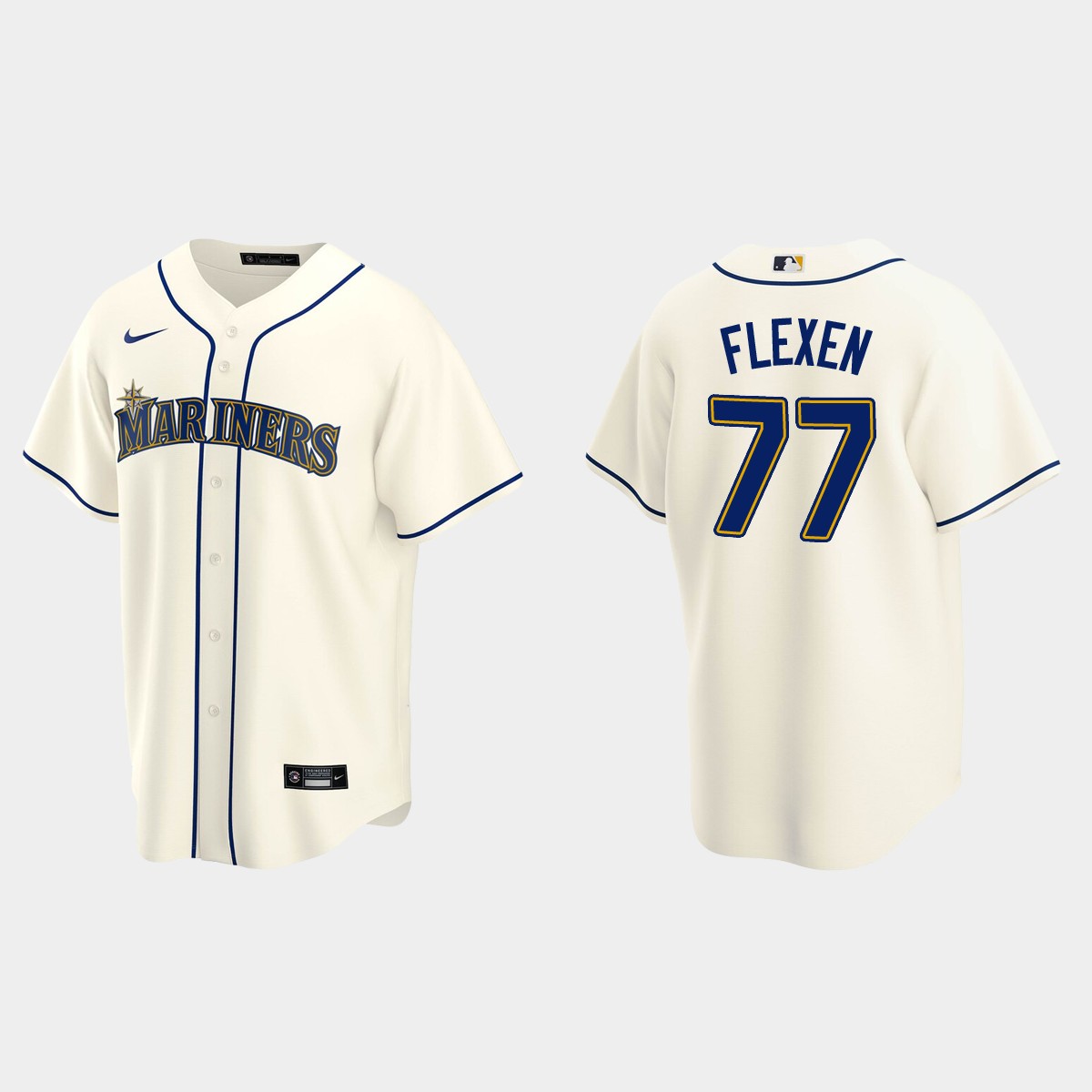 Seattle Mariners Chris Flexen Alternate Jersey - Cream