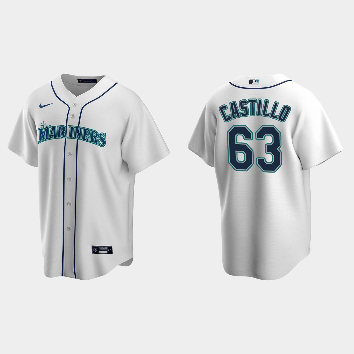 Seattle Mariners Diego Castillo Home Jersey - White