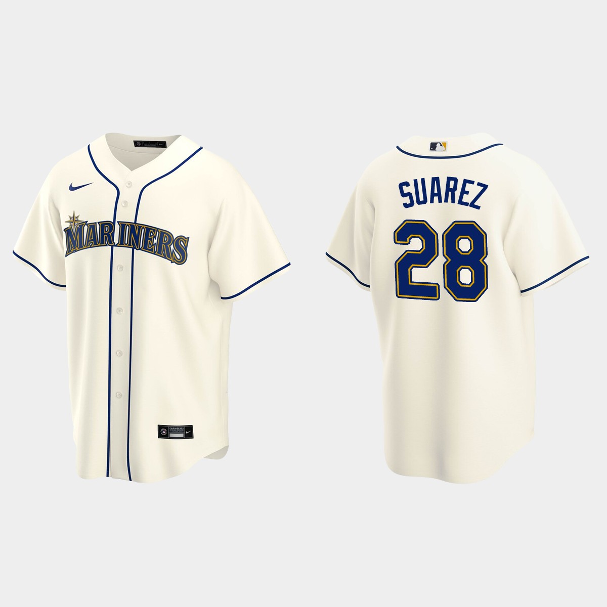 Seattle Mariners Eugenio Suarez Alternate Jersey - Cream