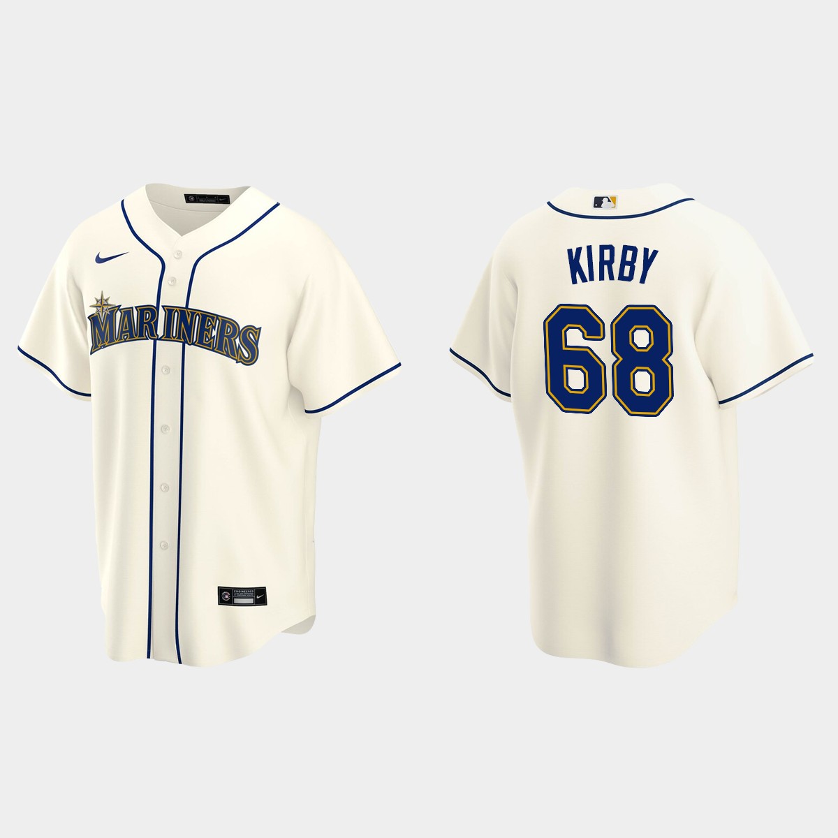 Seattle Mariners George Kirby Alternate Jersey - Cream