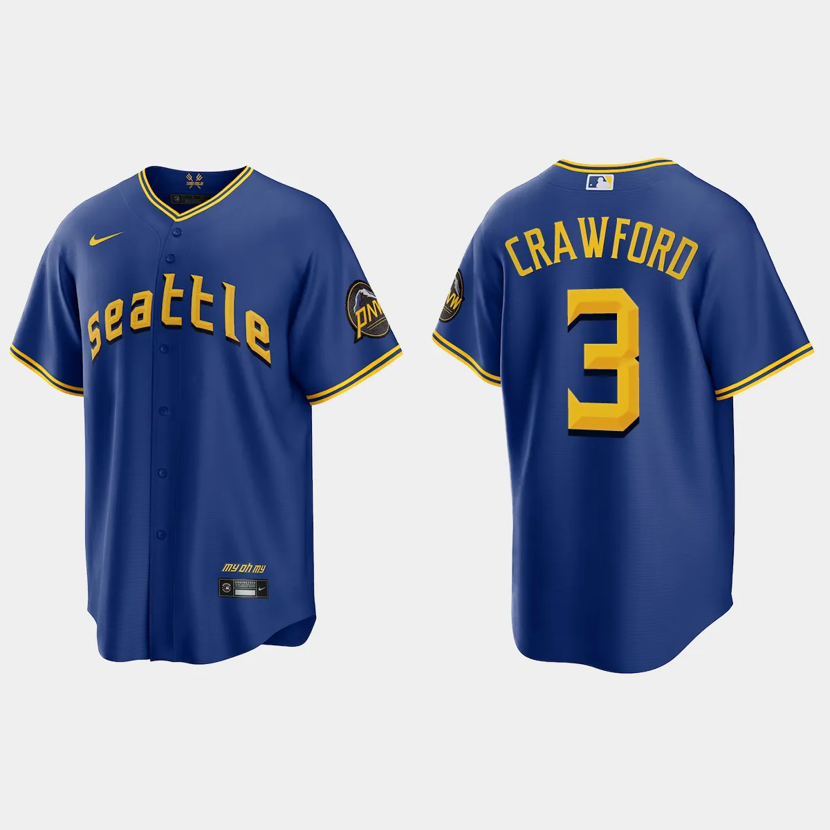 Seattle Mariners J.P. Crawford City Connect Jersey - Royal