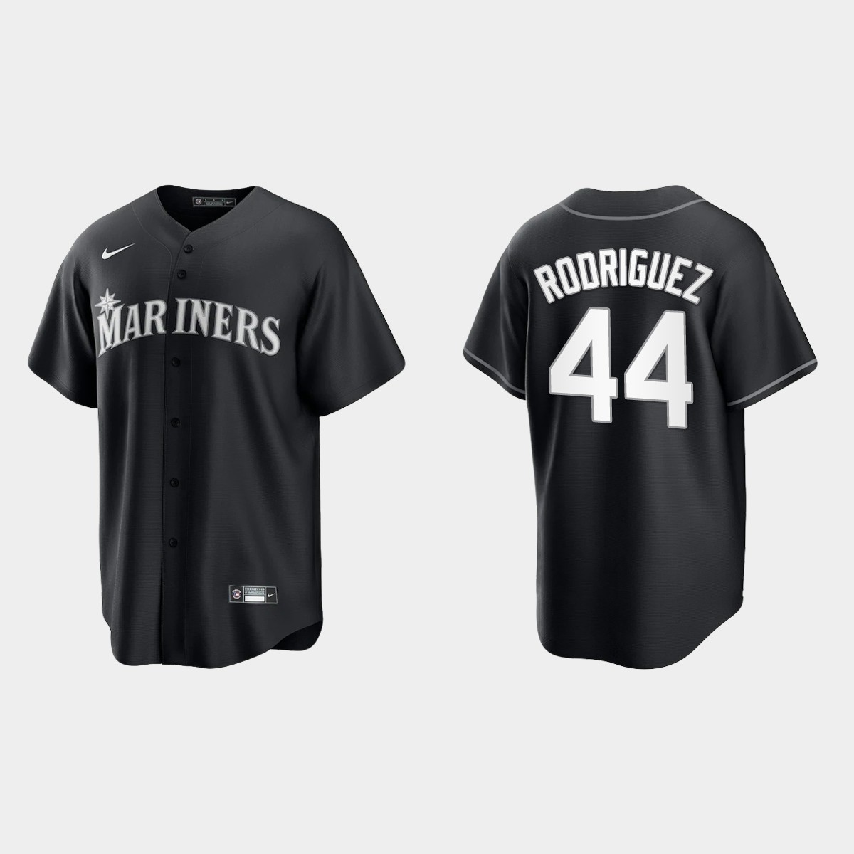 Seattle Mariners Julio Rodriguez Jersey - Black White