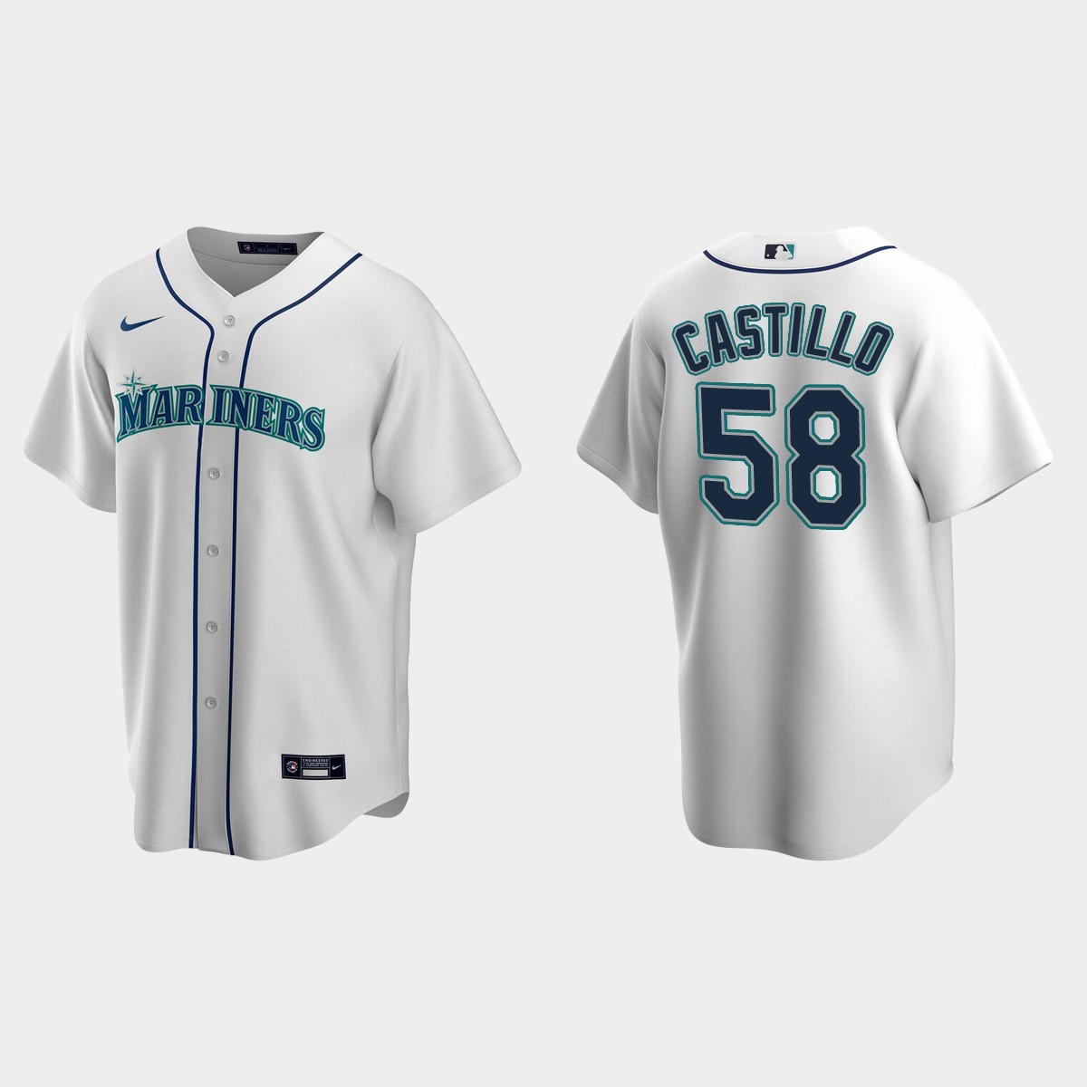 Seattle Mariners Luis Castillo Home Jersey - White