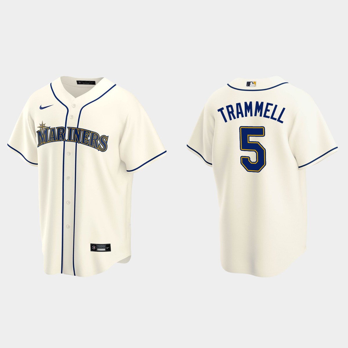 Seattle Mariners Taylor Trammell Alternate Jersey - Cream