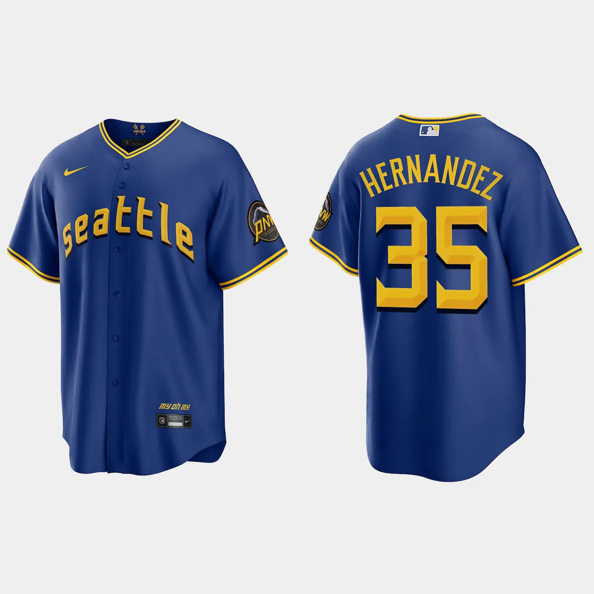 Seattle Mariners Teoscar Hernandez City Connect Jersey - Royal